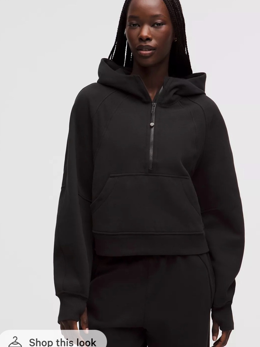 Scuba Oversized Half-Zip Hoodie